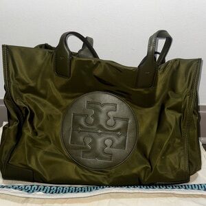 Tory Burch Forest Green Tote